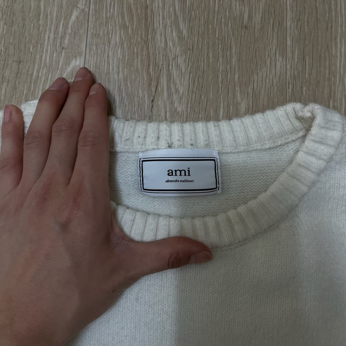 AMI 아미 빅하트 라운드 니트 XL  상품이미지5