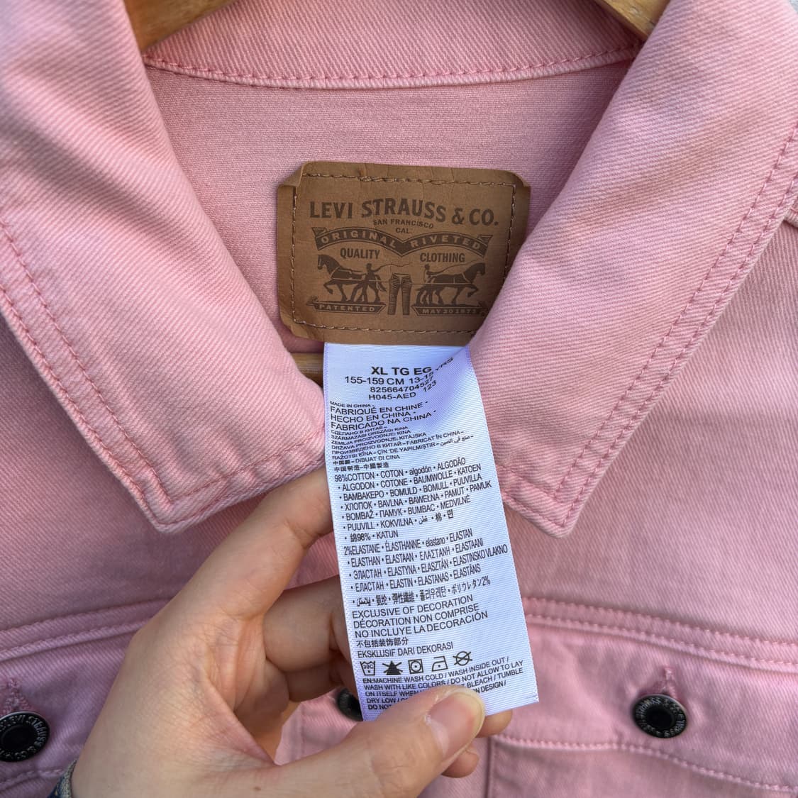 Levi’s 리바이스 핑크 데님 자켓 상품이미지2