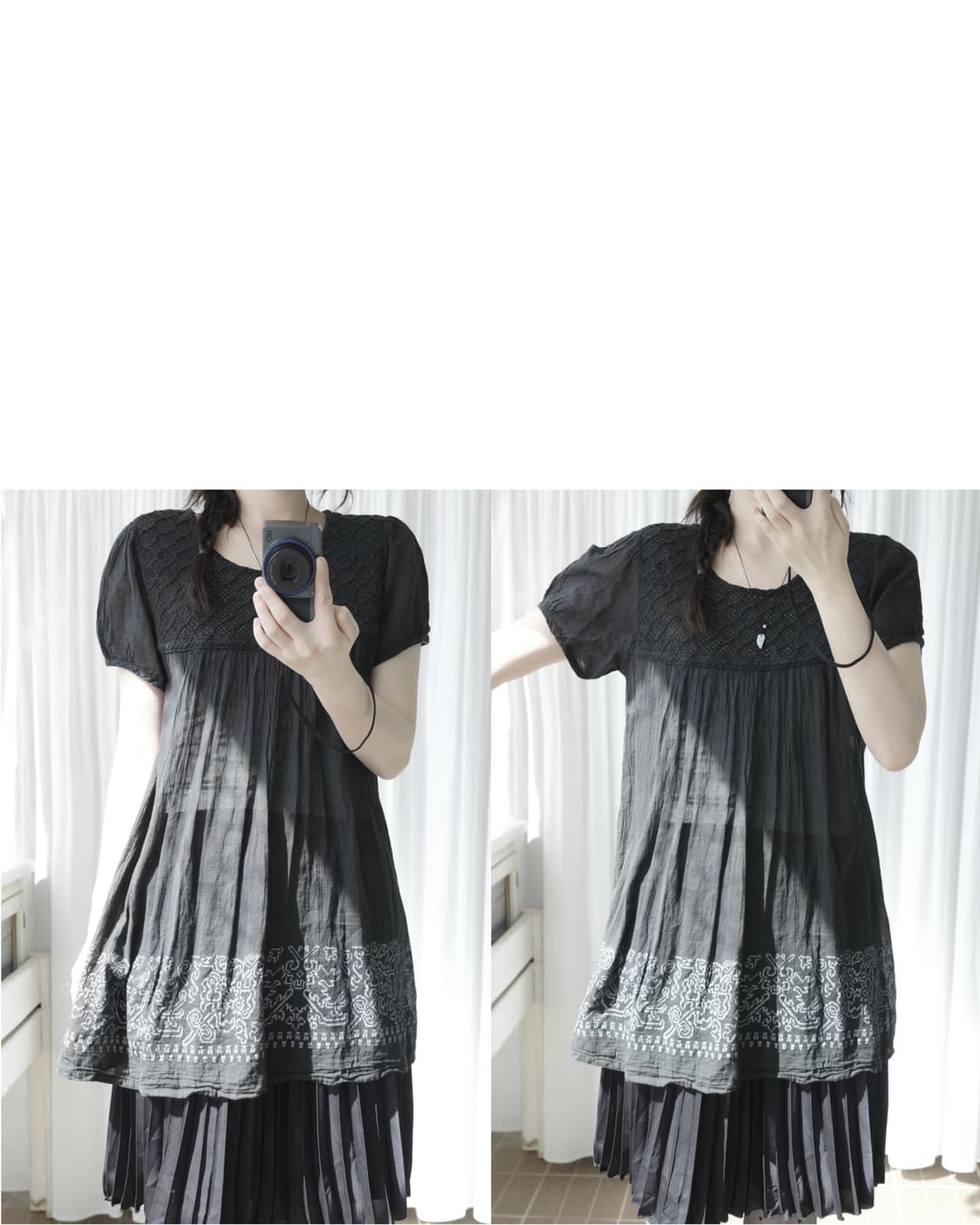Black vintage blouse 상품이미지1