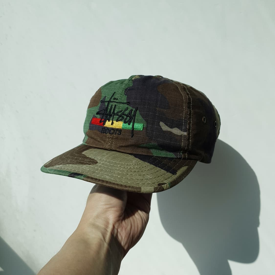 90s STUSSY rasta 6pannel cap 상품이미지3