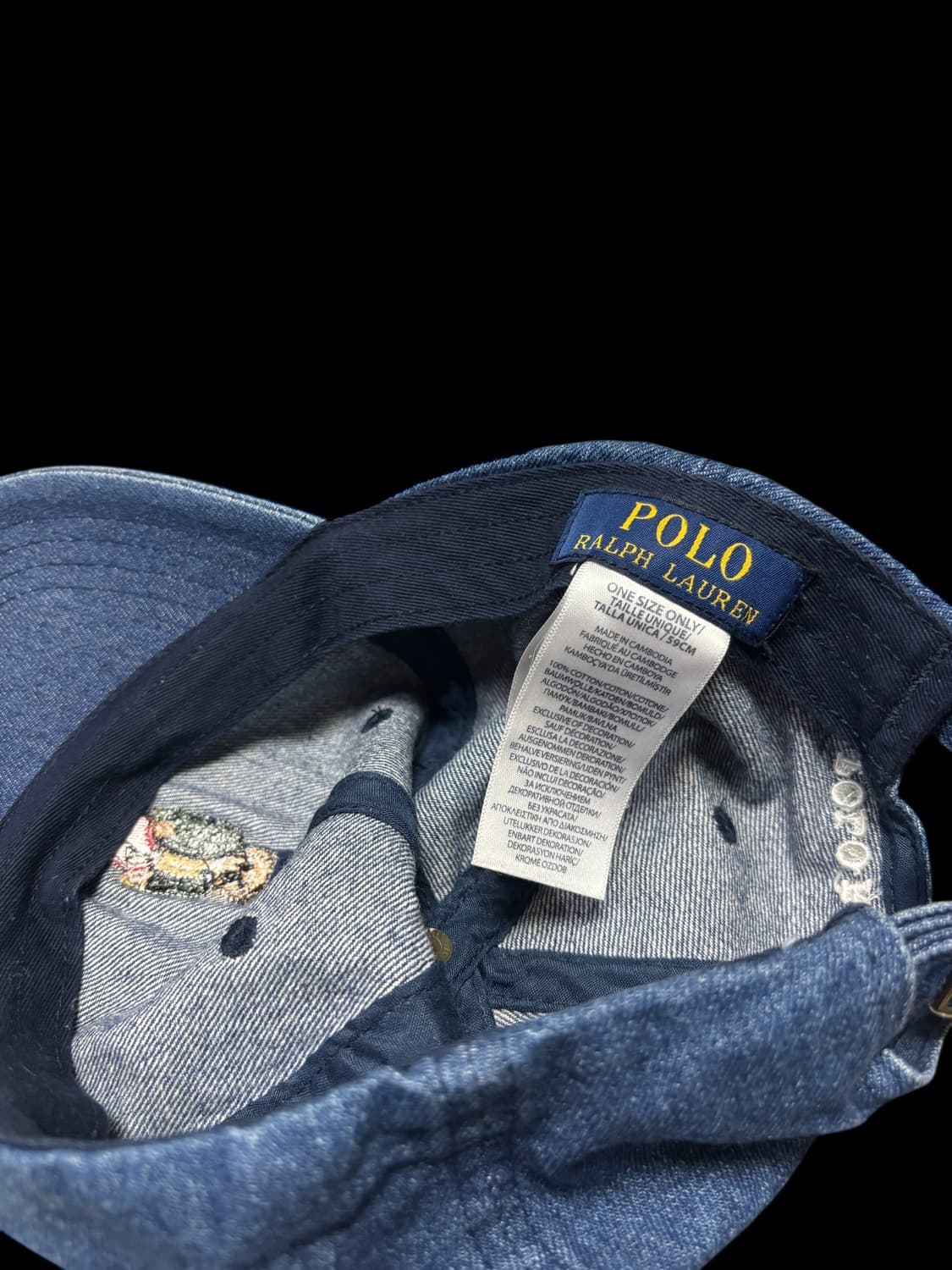폴로 랄프로렌 정품 폴로 베어 데님 볼캡 상품이미지8