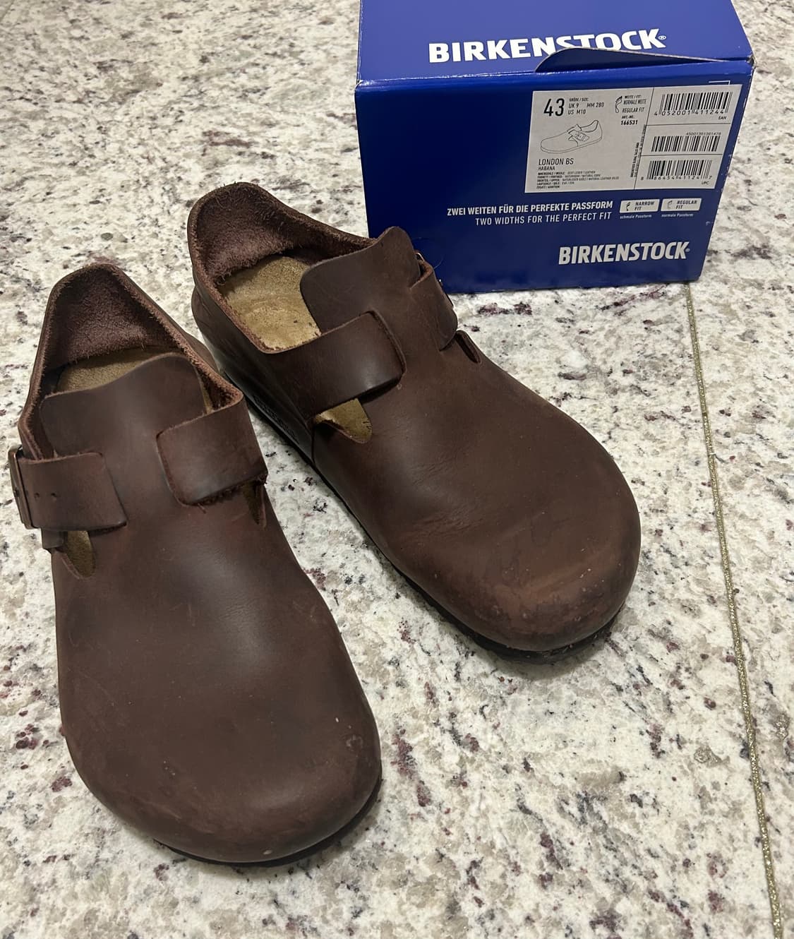 [43] 버켄스탁 런던 오일드 레더 하바나 레귤러(166531) 상품이미지1