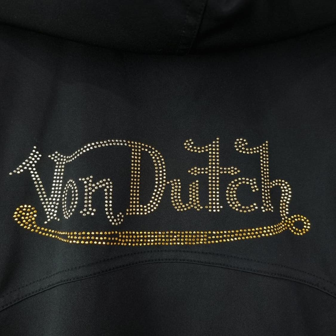 [본더치] Y2K 빈티지 비즈 로고 후드 집업 블랙 M19674 상품이미지7