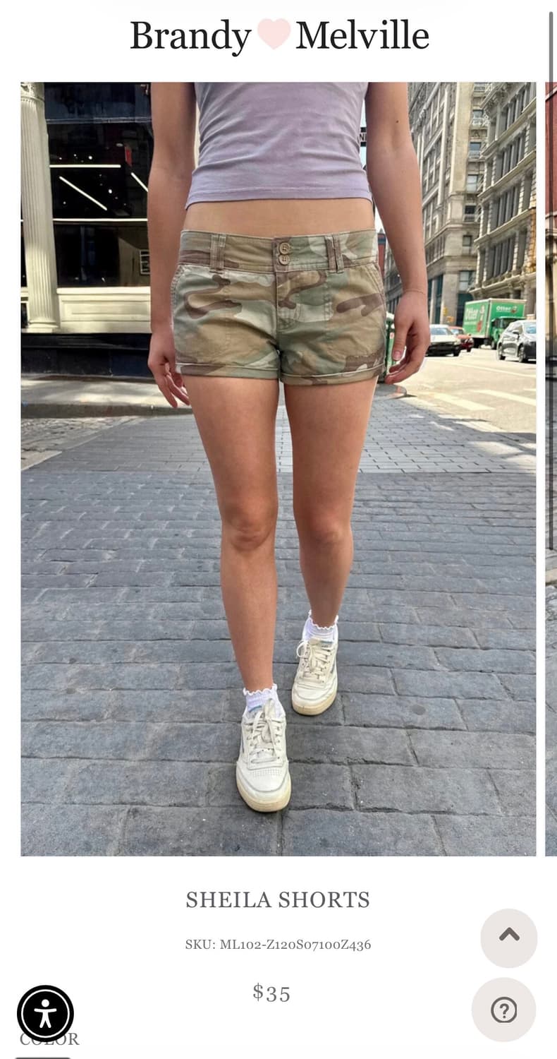 브랜디멜빌 카모 쇼츠  상품이미지2