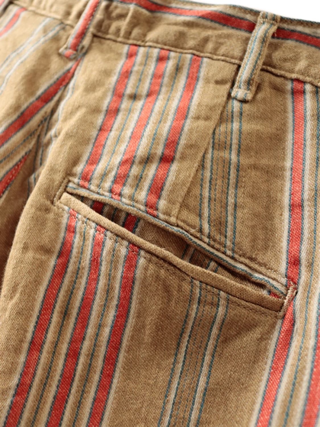 캐피탈 린넨 카리브 쉐도우 스트라이프 플레어 팬츠 상품이미지4