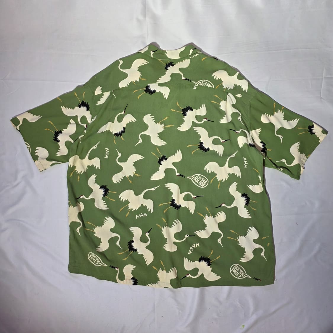 [5]비즈빔 크로스비 셔츠 숏슬리브 히카쿠 라이트 그린 하와이안 셔츠 상품이미지8