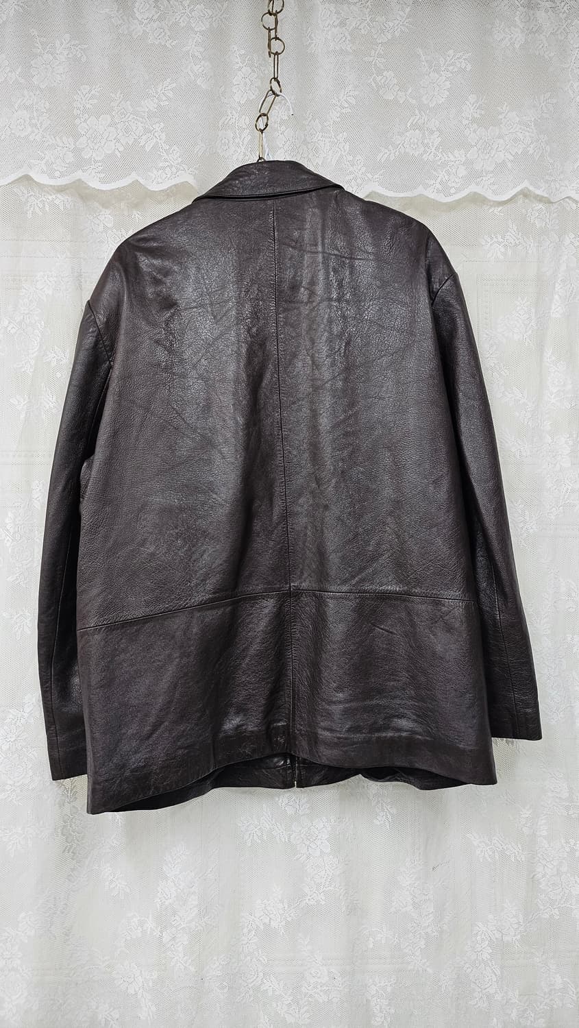 브라운 남성 양가죽 봄버자켓  상품이미지3