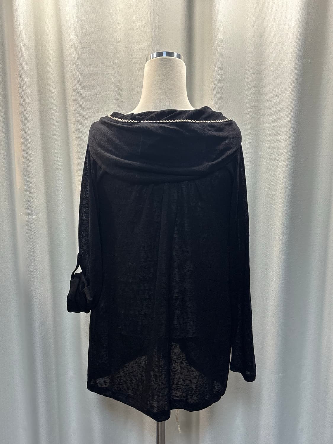 모리걸st 시스루 후드 가디건 상품이미지3