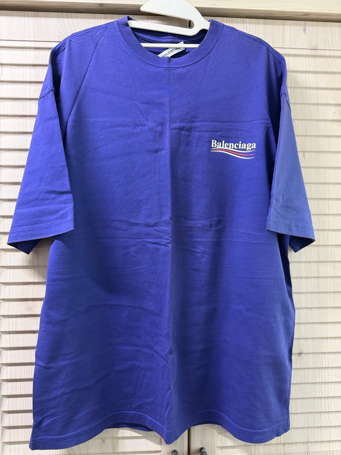 발렌시아가 웨이브로고 반팔 XS 상품이미지1