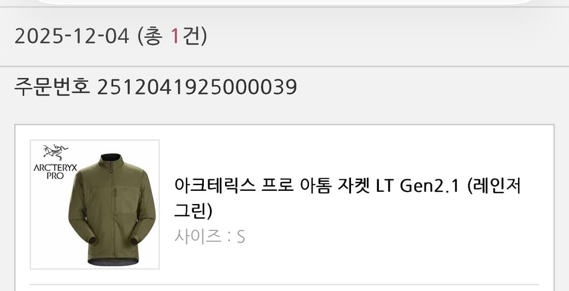 아크테릭스 리프 아톰 레인저그린 s사이즈 상품이미지6