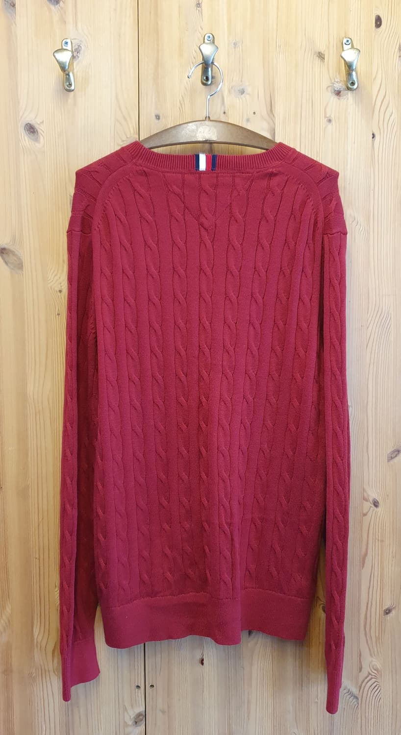 (새상품)100.타미 케이블 라운드니트 상품이미지3