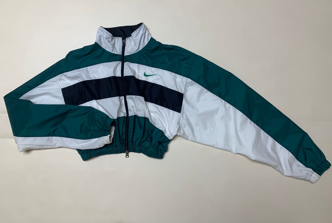 [L] 나이키 90s 올드스쿨 빈티지 바람막이 그린라인 상품이미지1