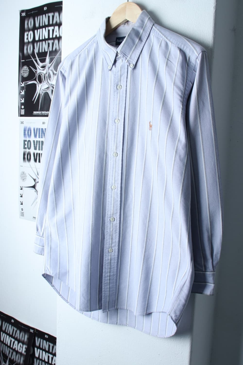 (L-XL) 폴로 랄프로렌 셔츠 남방 스트라이프 연블루-H30728 상품이미지1