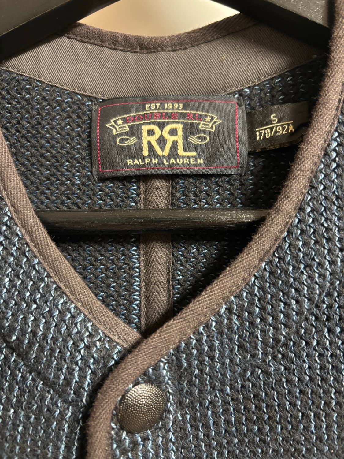 [S] RRL 브라운스 비치 베스트 인디고 상품이미지5