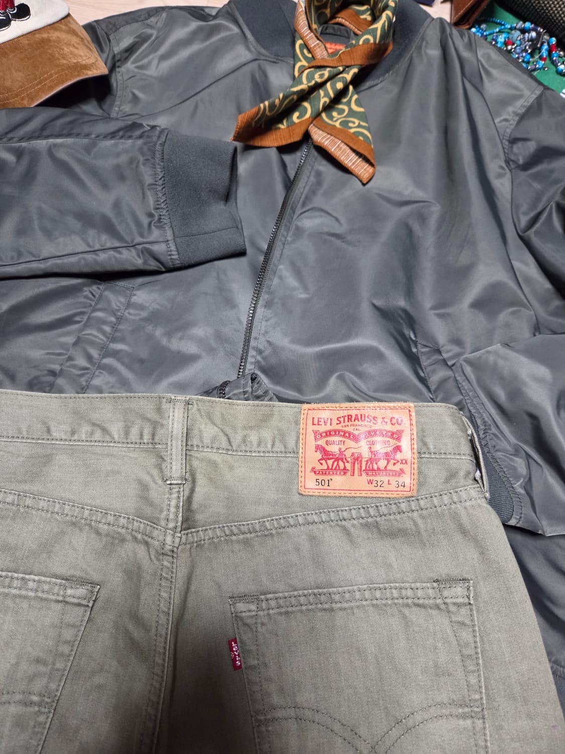 LEVIS MA1 마원 항공점퍼 자켓 봄버 블루종 상품이미지5