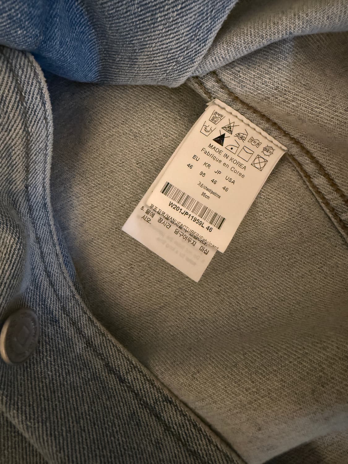 우영미 20SS 초어자켓 46 사이즈 상품이미지7