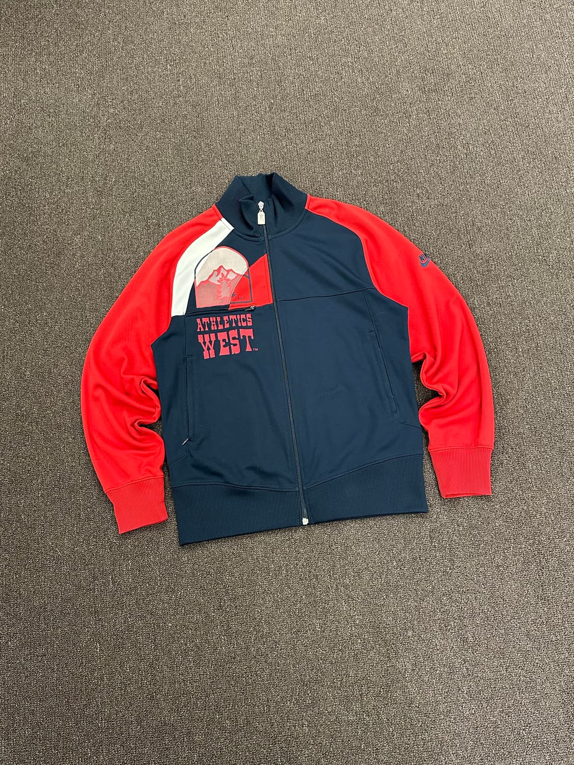 M)나이키 빈티지 레드/네이비 애슬레틱 웨스트 트랙탑 져지 상품이미지1