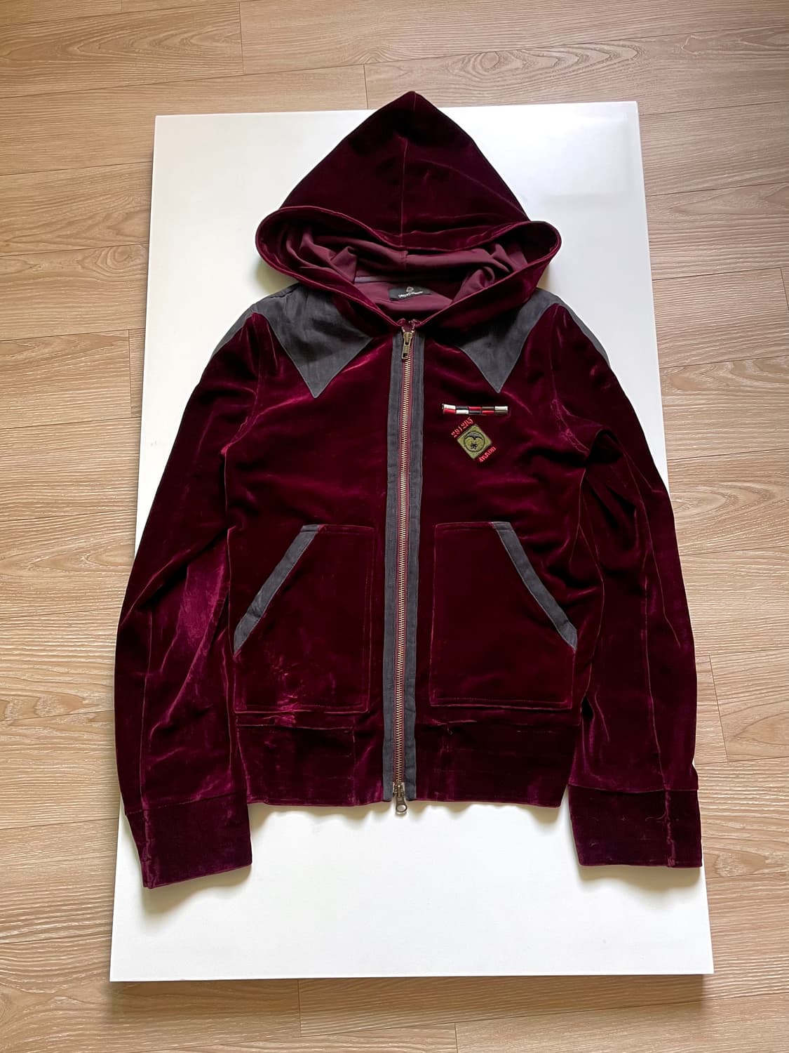 291295=HOMME 벨벳 집업 상품이미지3