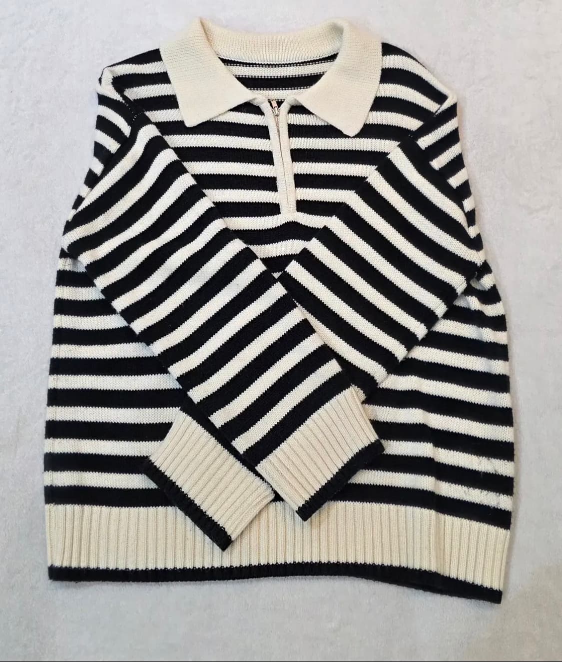 (남성) 빈티지 캐주얼 넥카라 니트 상품이미지4