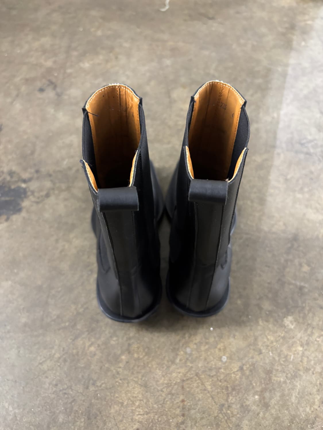 블랙 레더 첼시 부츠 235 상품이미지5