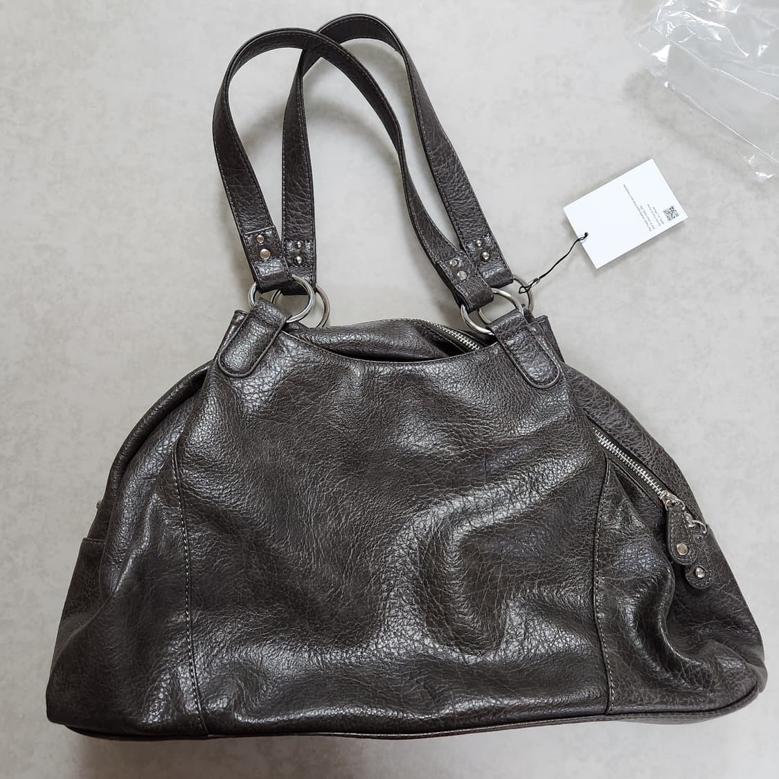 새상품) 애즈온 보니타 빅백 브라운 상품이미지2