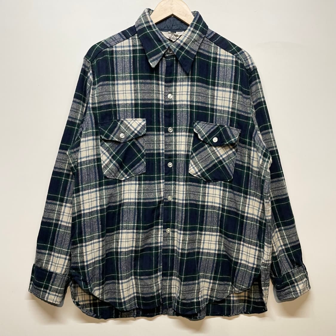 1990s 울리치 체크 플란넬 셔츠 상품이미지1