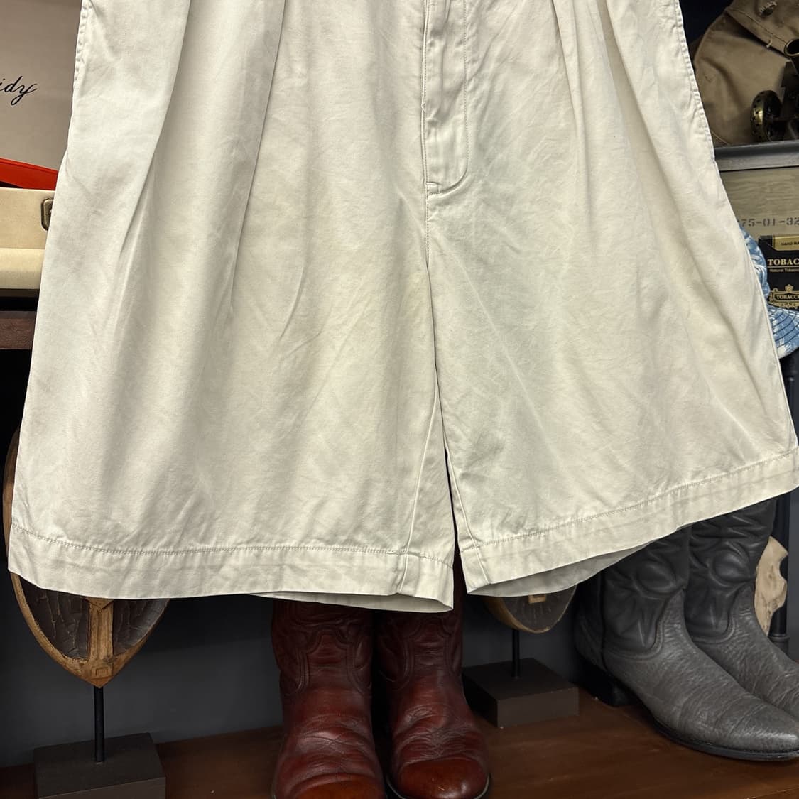 90s 폴로 랄프로렌 투턱 플리츠 테일러 쇼츠 팬츠 N1108   상품이미지4