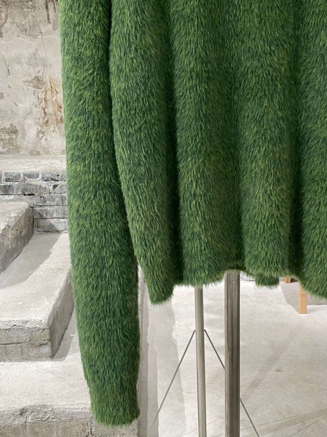 노매뉴얼 그레스 그린 헤어리 크루넥 니트 상품이미지4