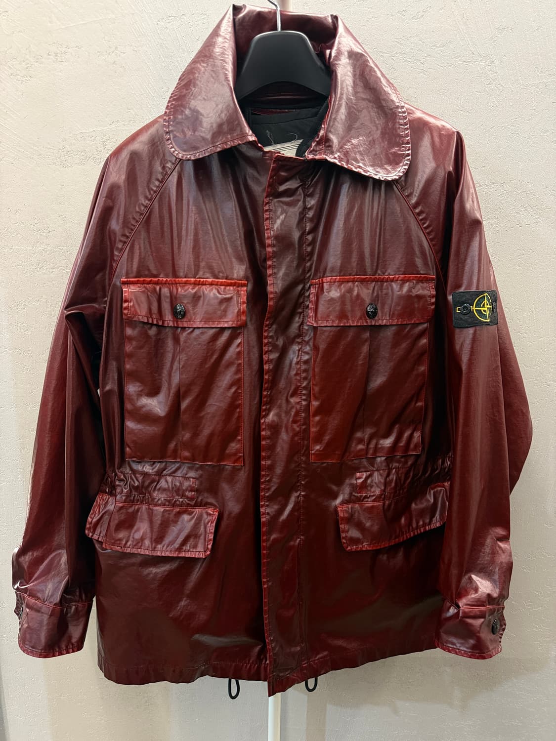 스톤아일랜드 라소 고마토 버건디 사파리 자켓 상품이미지2