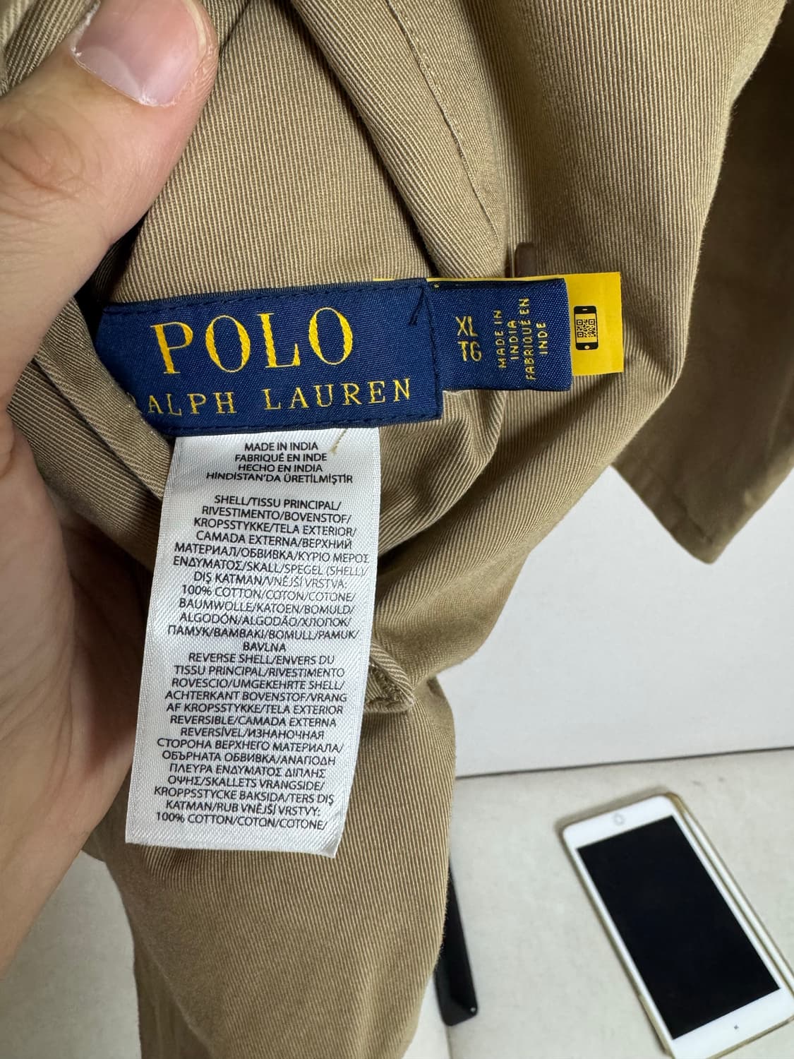 XL 폴로 랄프로렌 마드라스 체크 리버시블 코튼 발마칸 상품이미지2