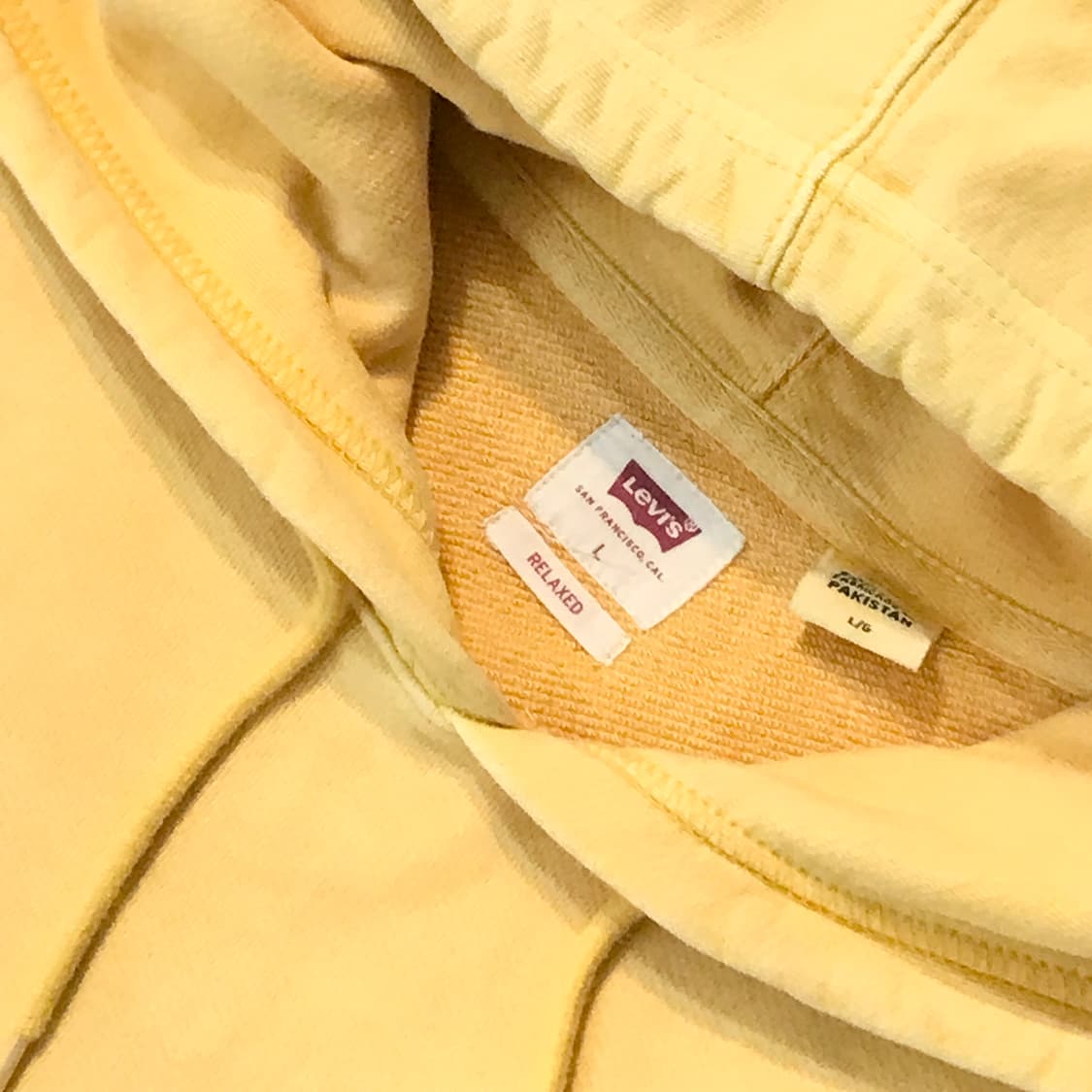 리바이스 인디 옐로 쭈리 후디 남성 110 사이즈 상품이미지4