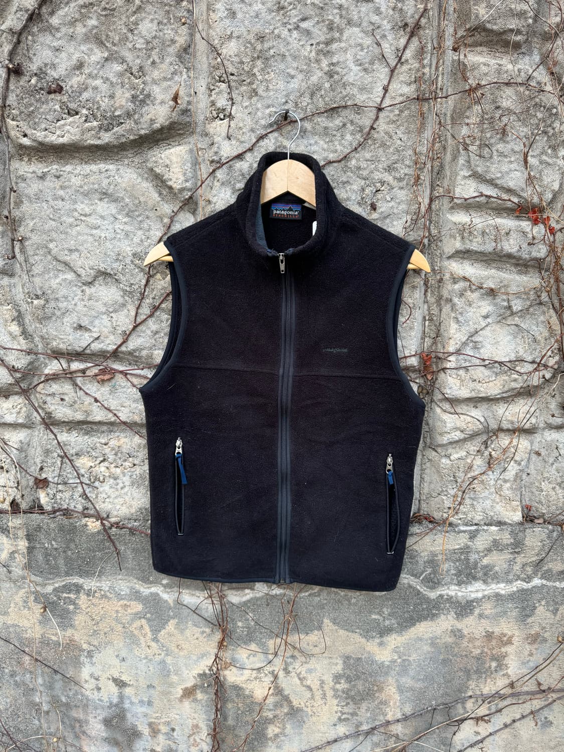 90s 파타고니아 usa 신칠라 플리스 후리스 베스트 조끼 블랙 상품이미지1
