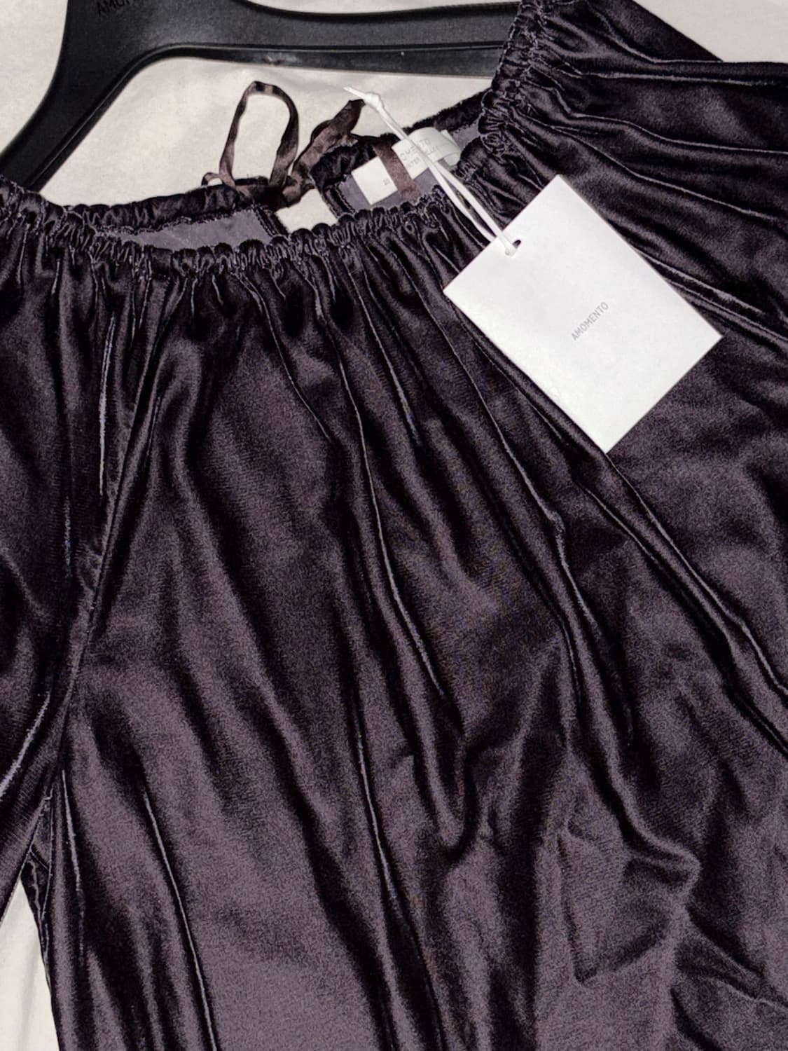 아모멘토 VELVET SHIRRING TOP(Brown) 판매합니다 상품이미지4