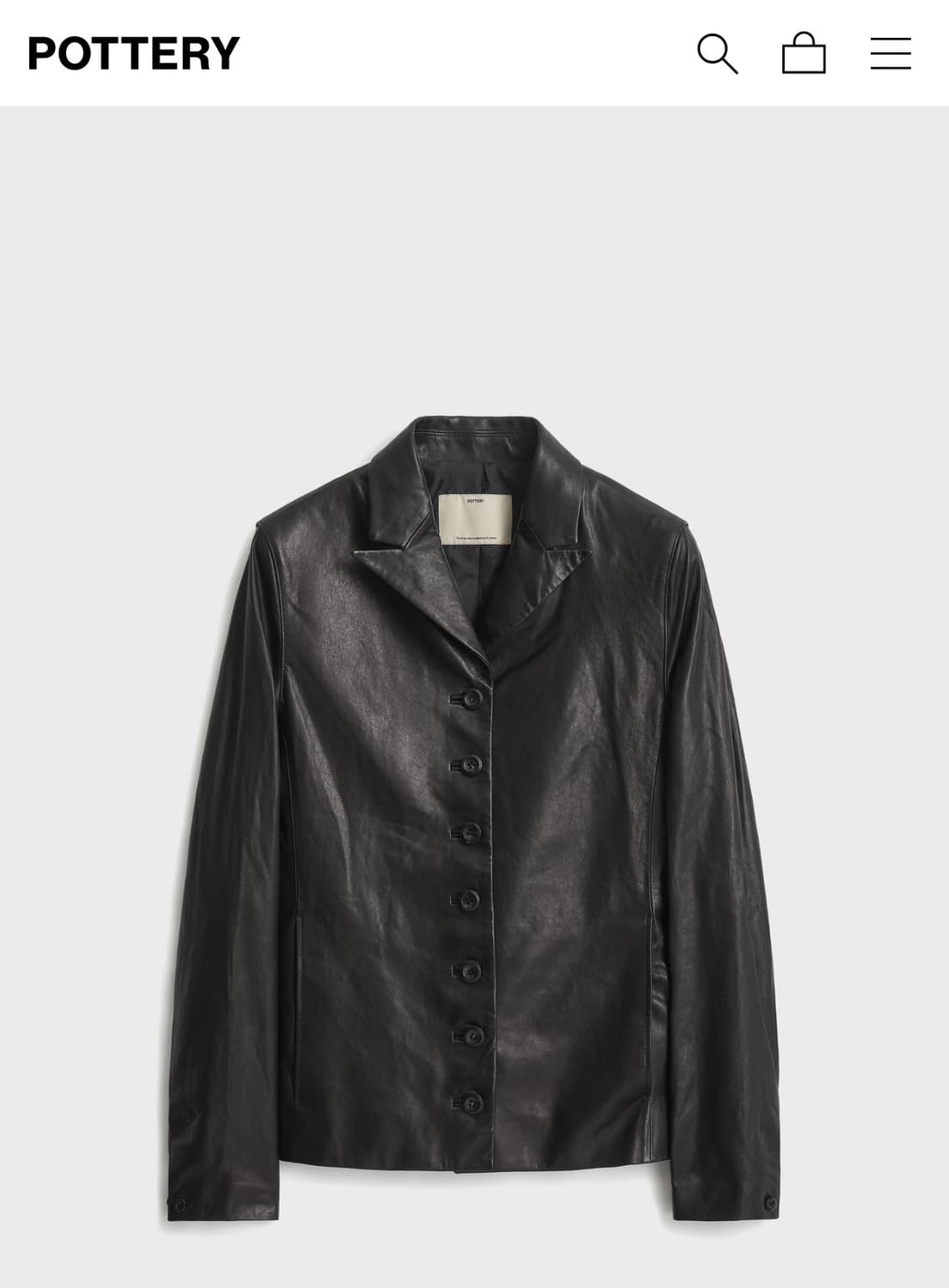 포터리 우먼 레더 블레이저 새상품 상품이미지1