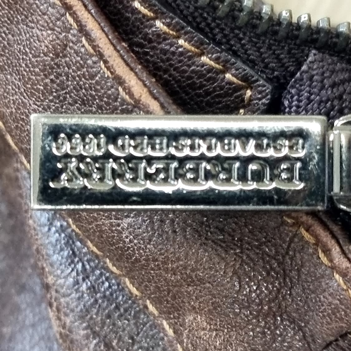 빈티지 버버리 브라운 가죽 숄더백 상품이미지5