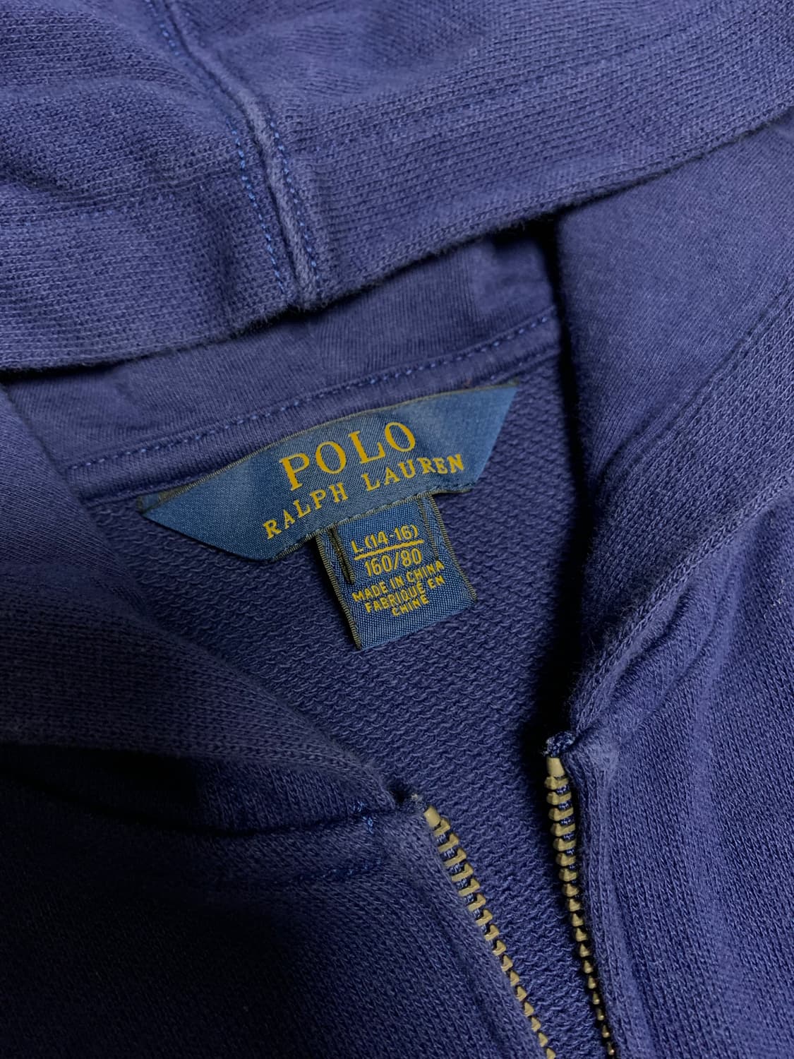 폴로 빅포니 후드집업 네이비 상품이미지4