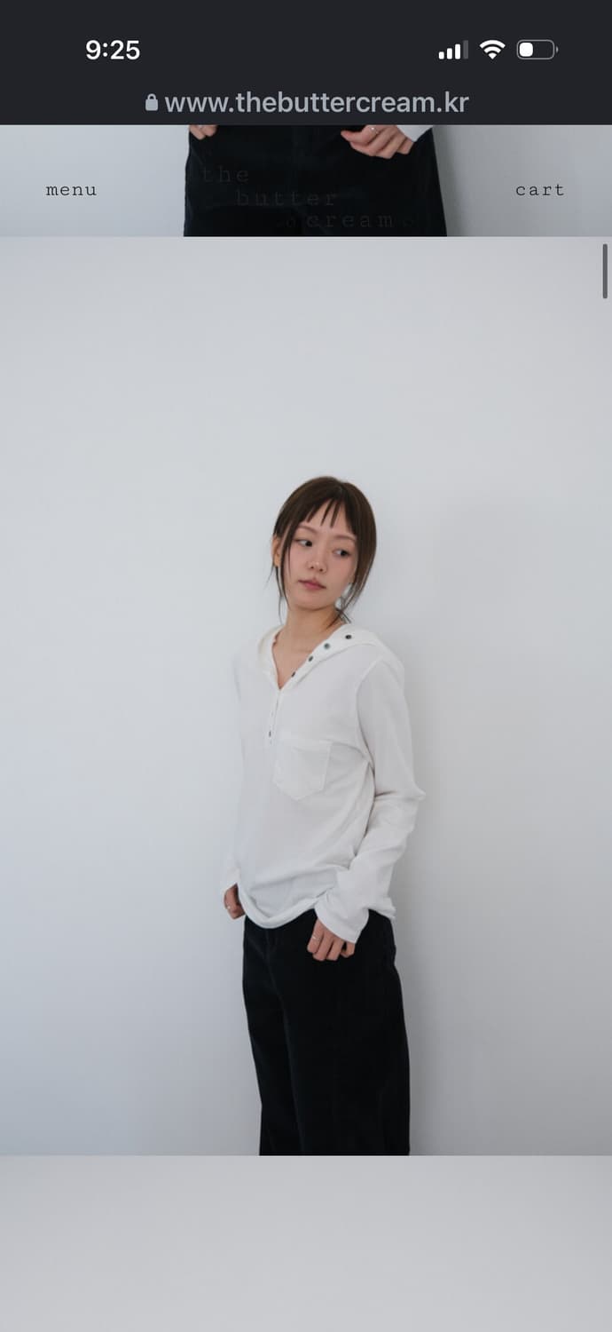 더버터크림 니트 comfort wool blend v neck knit 상품이미지3