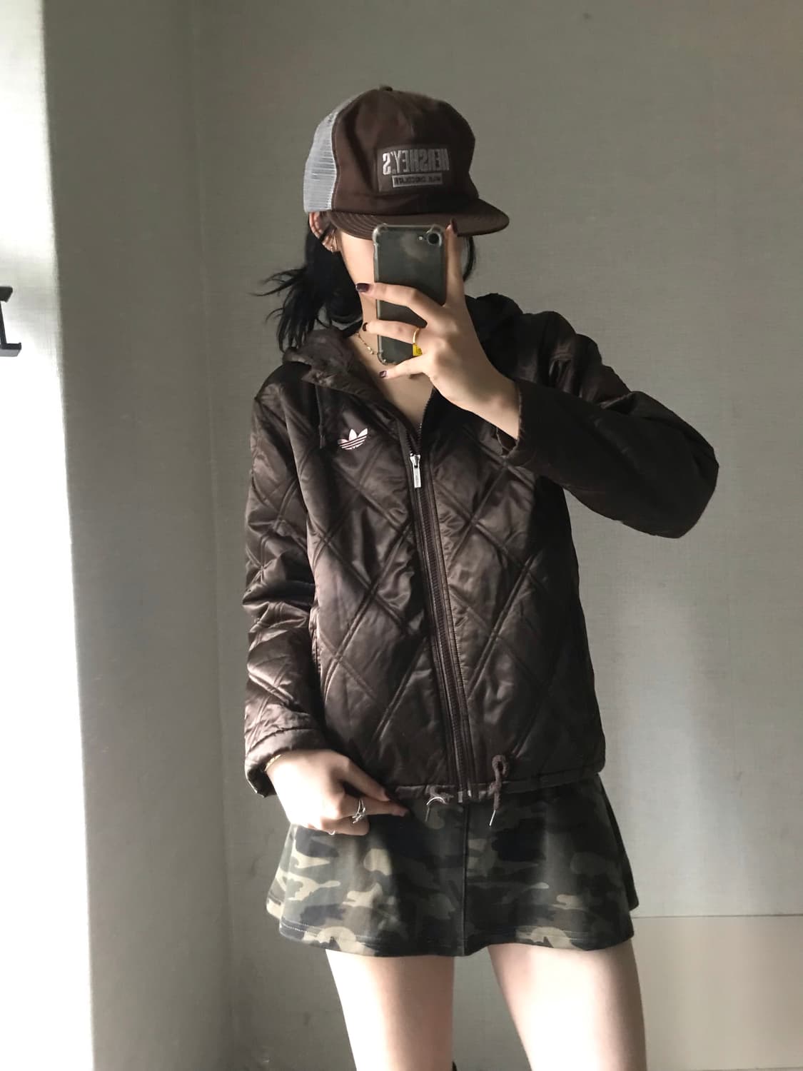 아디다스 핑크브라운 패딩 상품이미지5