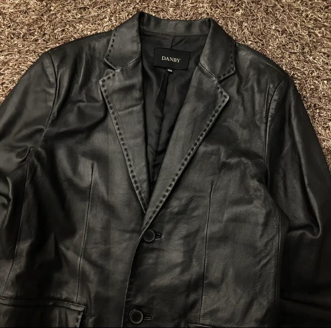 클래식 빈티지 레더 자켓 상품이미지2