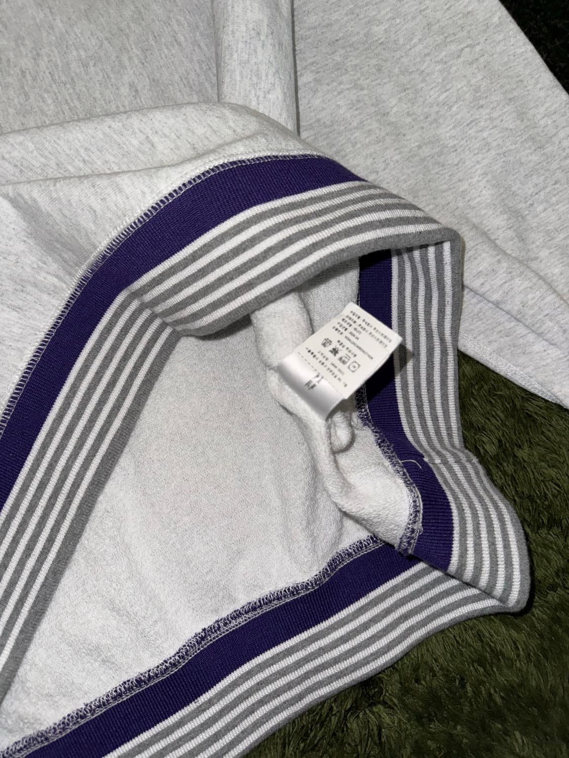 [XXL] NOAH 노아 엠브로이더리 스트라이프 립 크루넥 스웻 상품이미지7