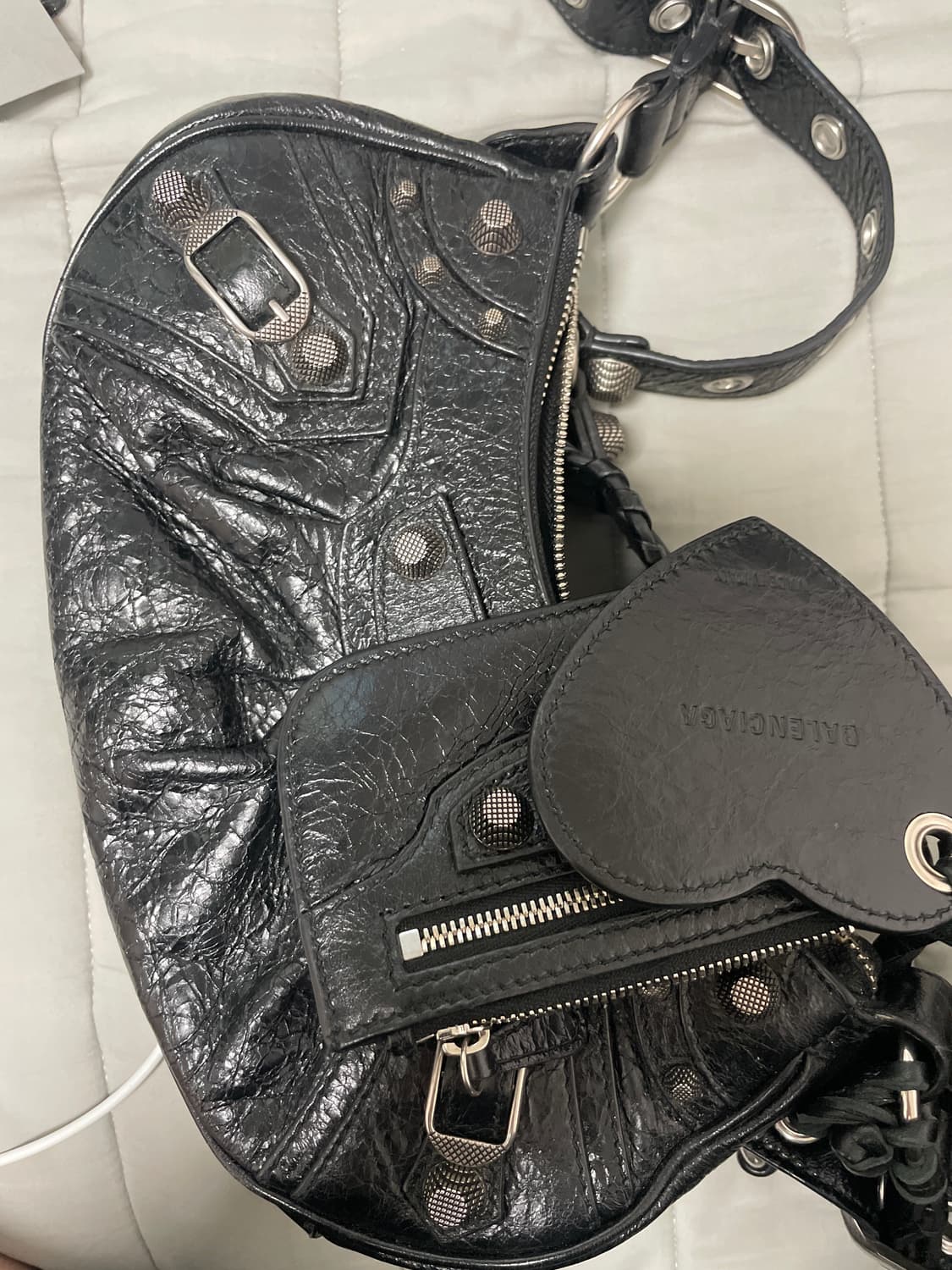 발렌시아가 램스킨 르카골 블랙xs 카드지갑 o 상품이미지7