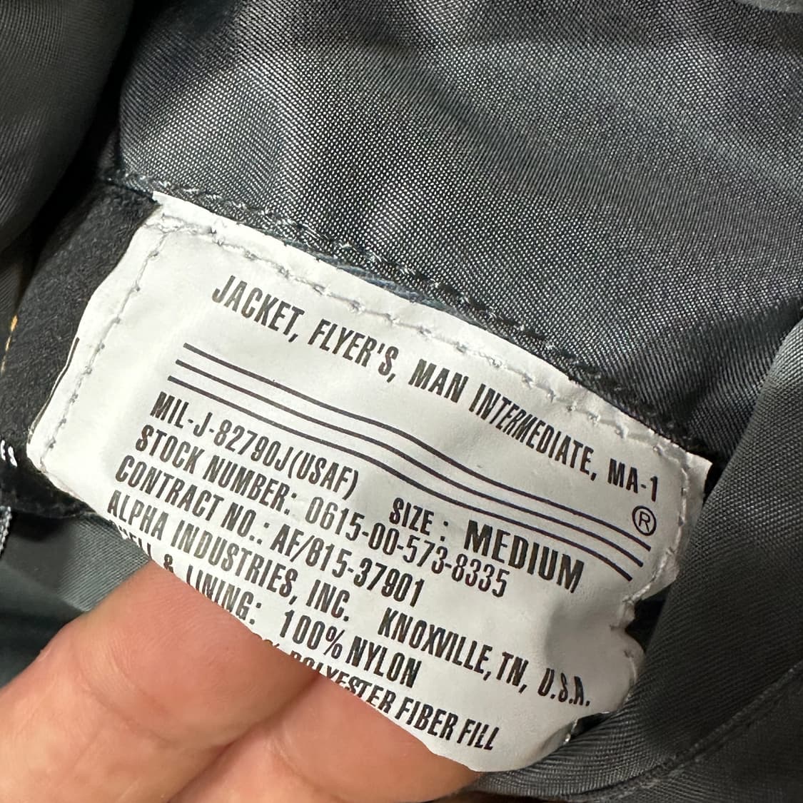 알파인더스트리 ma-1 항공점퍼 m 상품이미지6
