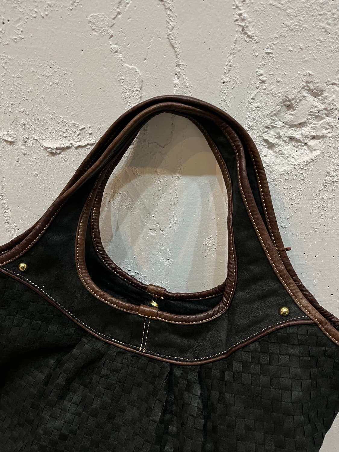 off the wall JPN 스웨이드 위빙 숄더백 토트백 상품이미지2