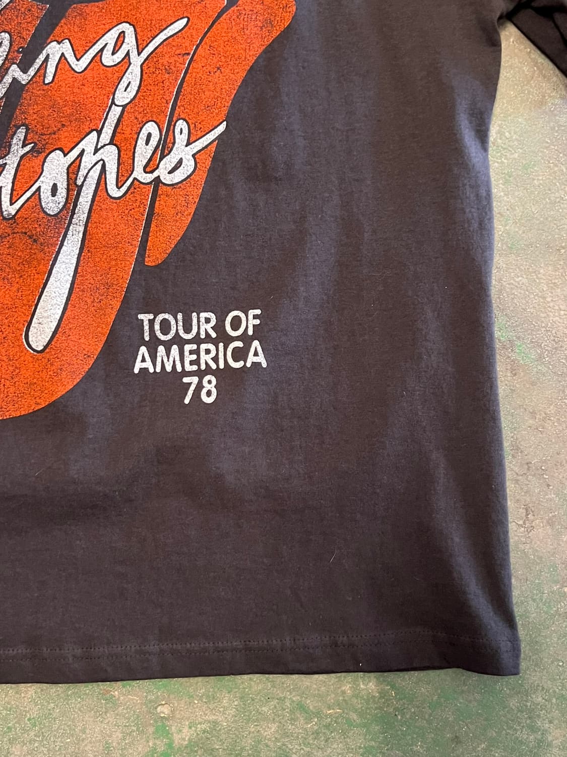 [XXL] 롤링스톤즈 1978 투어 오마주 레퍼런스 빈티지 반팔 티셔츠 상품이미지7