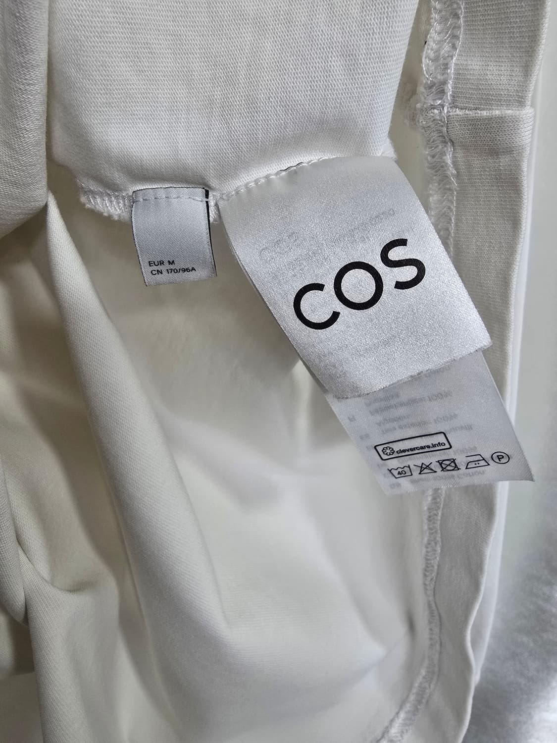 COS 흰색 긴팔 티셔츠 (1453) 상품이미지4