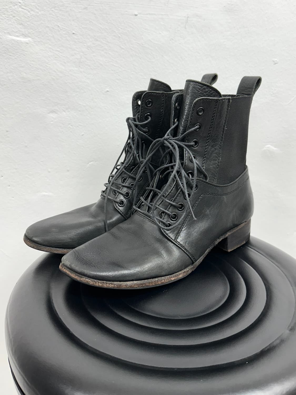 Y’s Lace-Up Leather Ankle Boots 상품이미지9