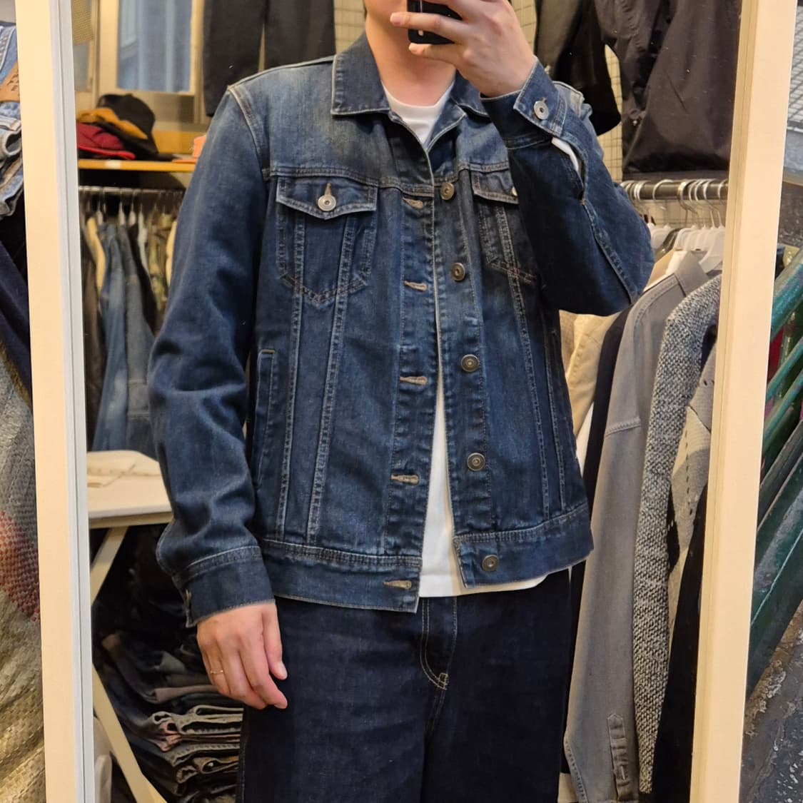 XL(착샷잇음) 워싱진청 데님자켓  상품이미지3