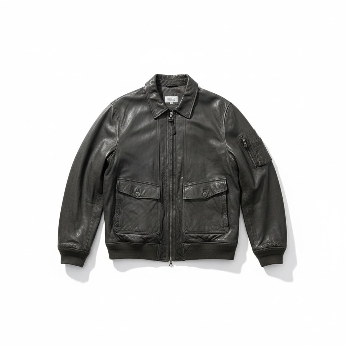 Series 시리드 양가죽 봄버 자켓 블랙 상품이미지1