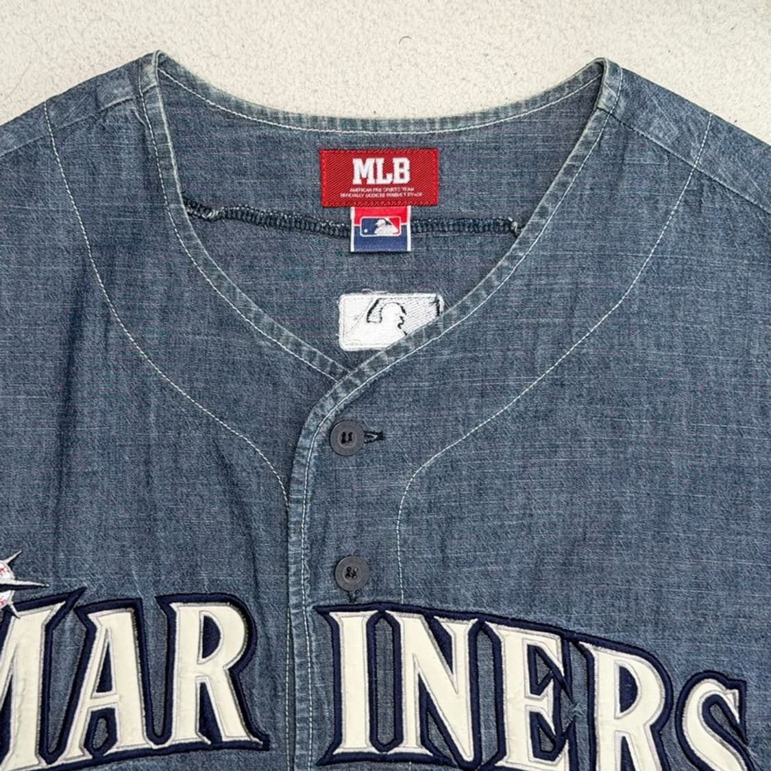MLB 마리너스 데님 야구 유니폼 셔츠 100 상품이미지2