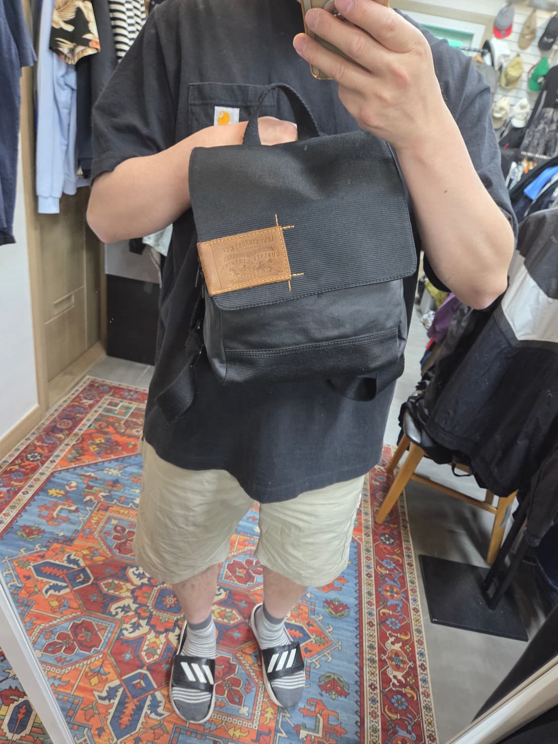 리바이스 빈티지 레더 소형 미니 백팩  상품이미지7